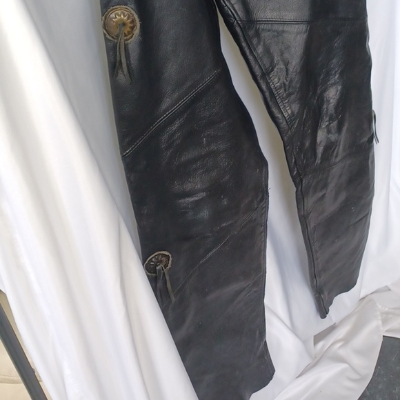 Highway One Vintage Leather Chaps, Y2K - Picture 3 of 10